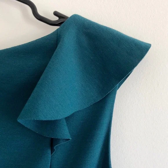 NWT Adrienne Vittadini Carolina Teal Ponte Dress - Picture 7 of 7